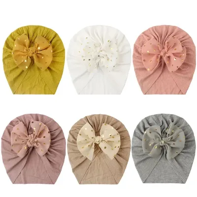 Cute Bow Baby Turban Cap